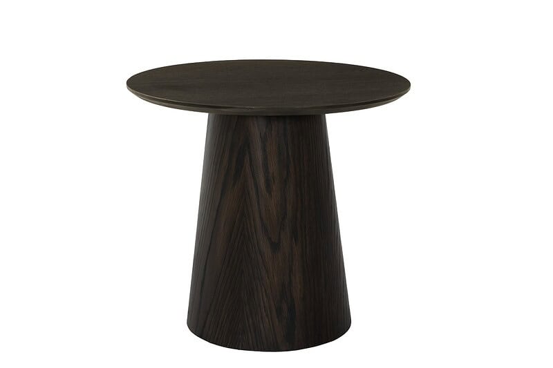 Detail Novero Espresso 50cm tafel, bruin, eikenhout fineer