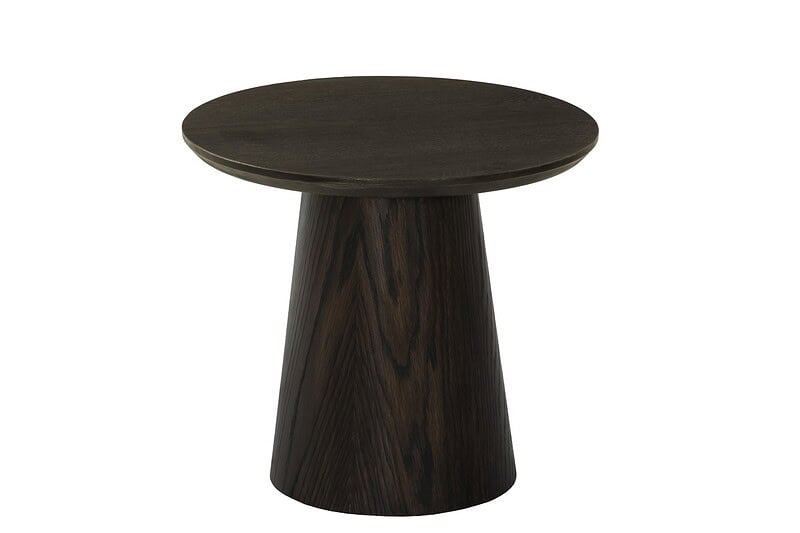 Textuur Novero Espresso 50cm tafel, eikenhout fineer