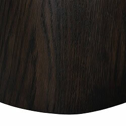 Novero Espresso 50cm tafel vanaf onder, bruin, eikenhout fineer