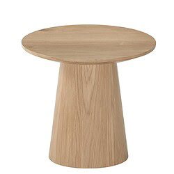 Textuur van het natuurlijke eikenhout van de Novero 50cm salontafel