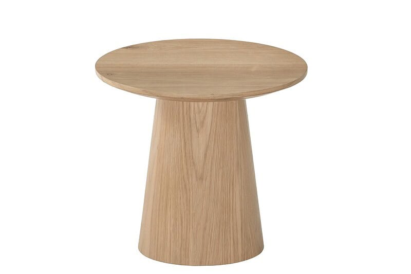 Textuur van het natuurlijke eikenhout van de Novero 50cm salontafel