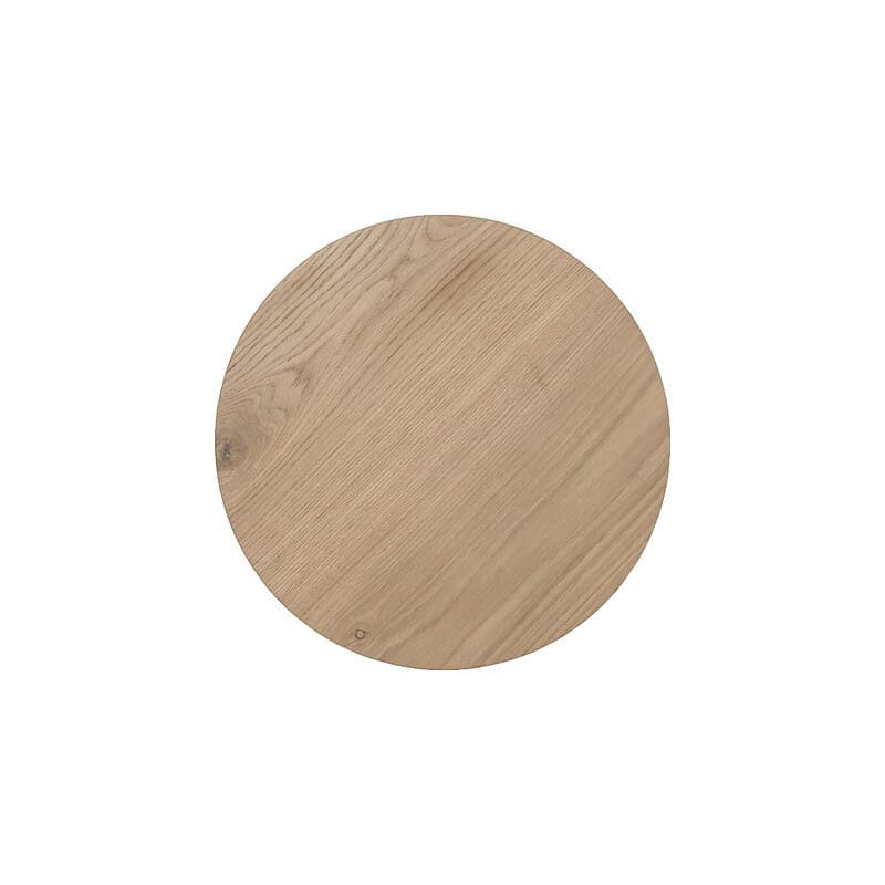 Novero 50cm salontafel vanuit een ander perspectief, met afgeronde hoeken en strakke lijnen