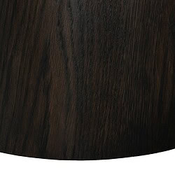 Perspectief van de Novero Espresso eetkamertafel vanaf boven