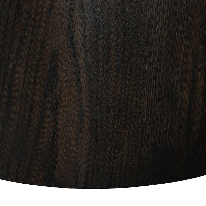 Perspectief van de Novero Espresso eetkamertafel vanaf boven