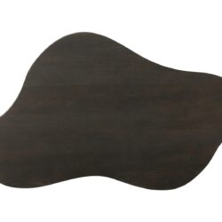 Tobago Espresso salontafel in bruin eikenhout fineer vanuit een andere hoek