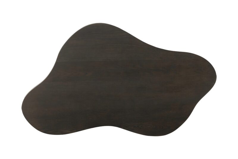 Tobago Espresso salontafel in bruin eikenhout fineer vanuit een andere hoek