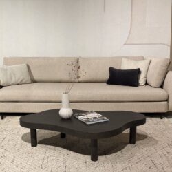 Tobago Espresso salontafel in bruin eikenhout fineer met strakke lijnen