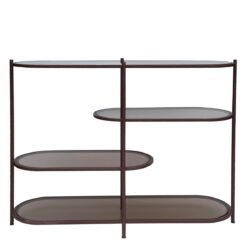 Textuur Brix Jill rood gecoat staal wandrek