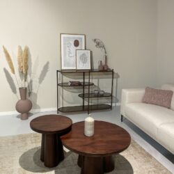 Perspectief Brix Jill rood glas kabinet wandrek