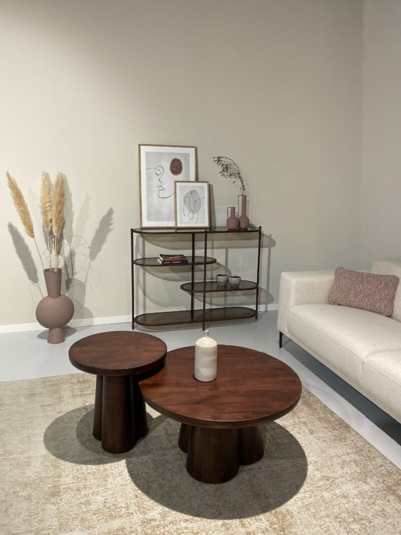 Perspectief Brix Jill rood glas kabinet wandrek