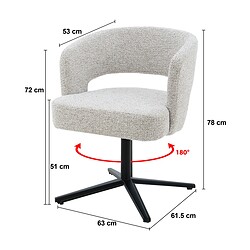 Isabel eetkamerstoel beige stof gecoat staal met pocket springs