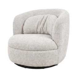 Detail van de stofstructuur van de Britt Beige fauteuil