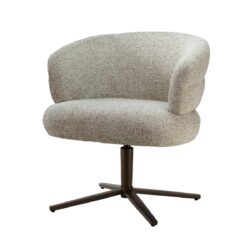 Detail van de stofbekleding van de Blake eetkamerstoel