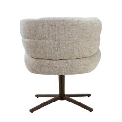 Detail van het gecoat staal van de Blake eetkamerstoel