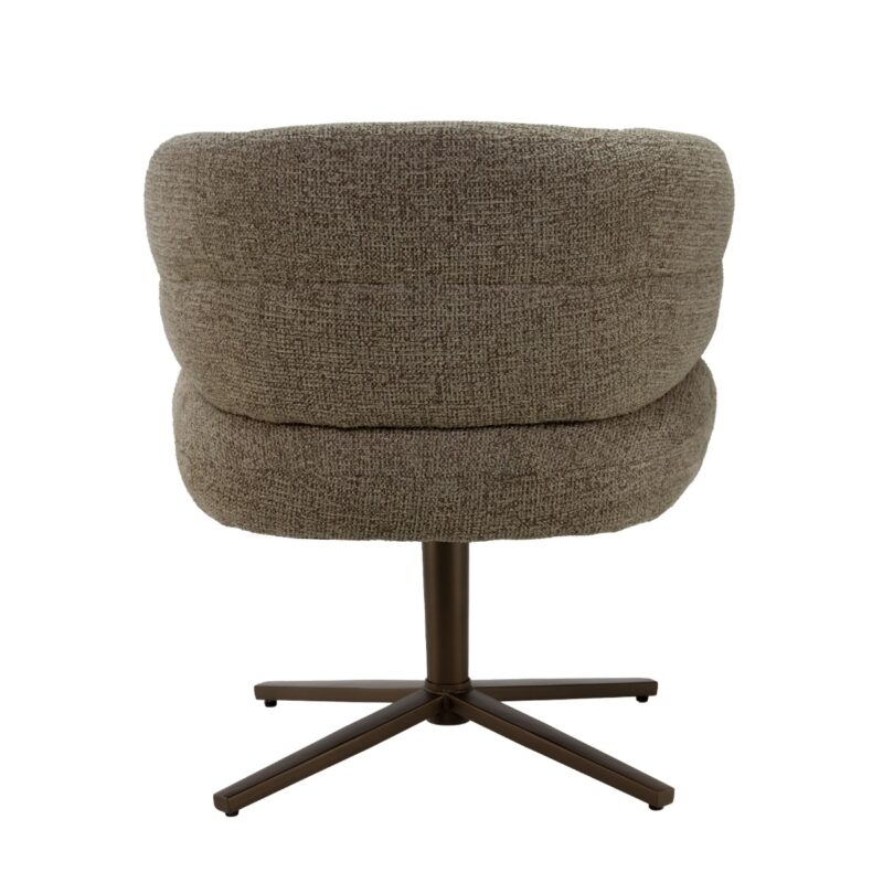 Afgeronde vorm van de Blake Desert eetkamerstoel, stijlvol en comfortabel