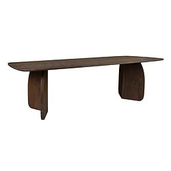 Robuuste houten eettafel met een natuurlijke afwerking, perfect voor een moderne of landelijke eetkamer. Gemaakt van hoogwaardig massief hout voor duurzaamheid en stijl.
