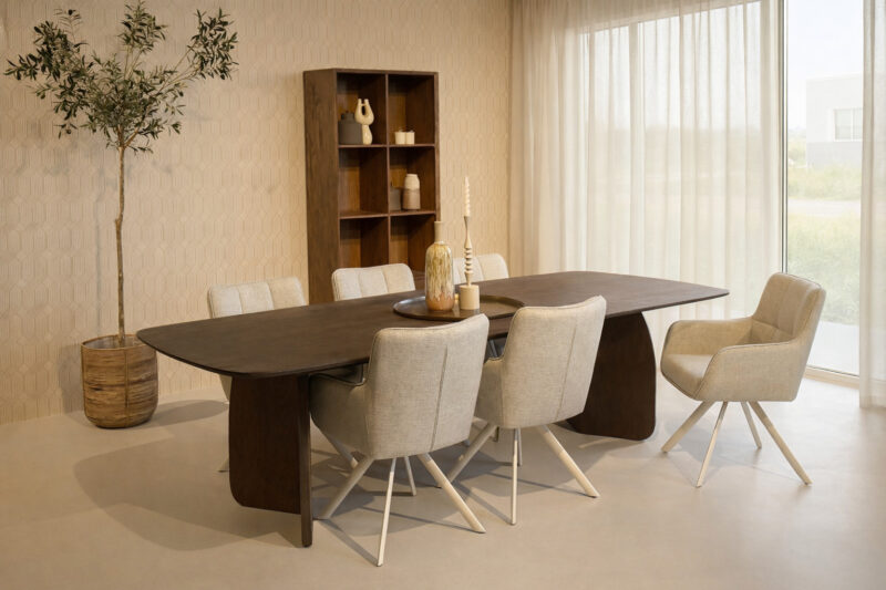 Ovaal blad van de Trevor eettafel