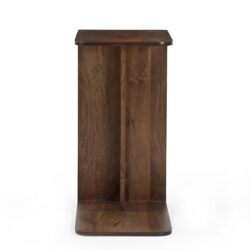 Banktafel Jade Recht Bruin in woonkamer, Japandi interieur