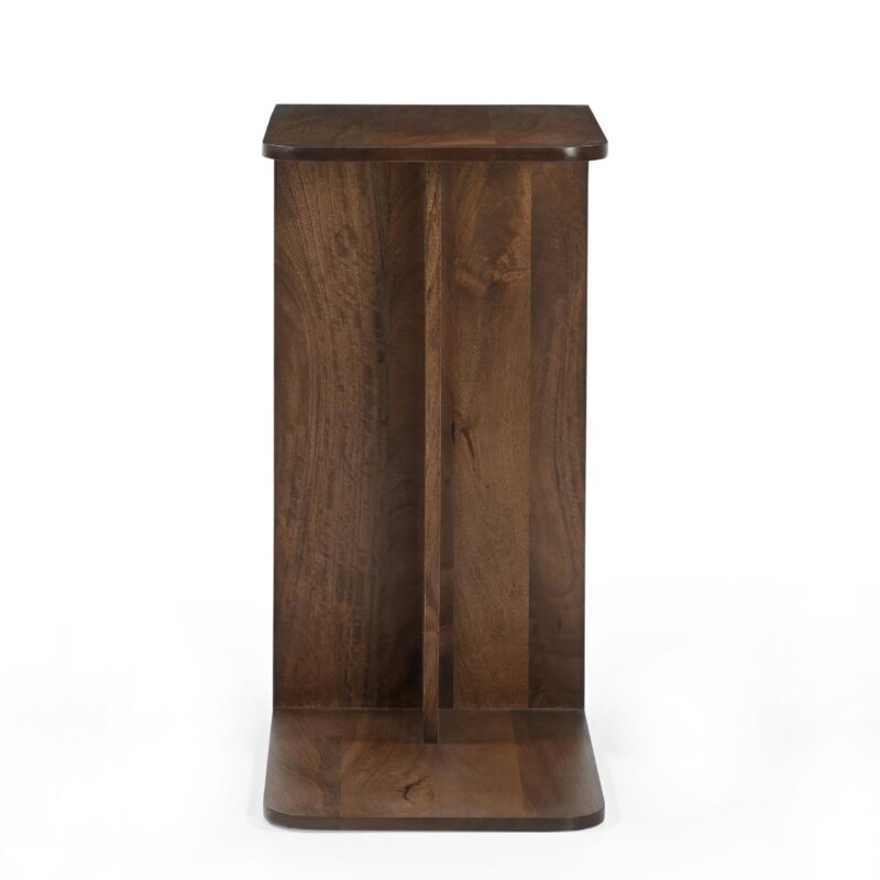 Banktafel Jade Recht Bruin in woonkamer, Japandi interieur