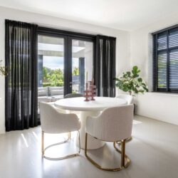 Eettafel Bloomstone white 130Ø