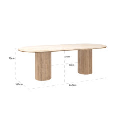 Eettafel La Cantera beige 240