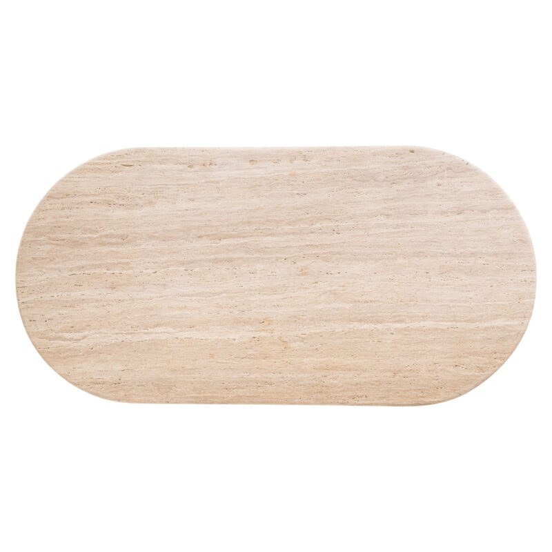Eettafel La Cantera beige vanaf boven
