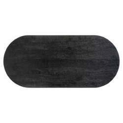 Eettafel Revelin black/gold 200