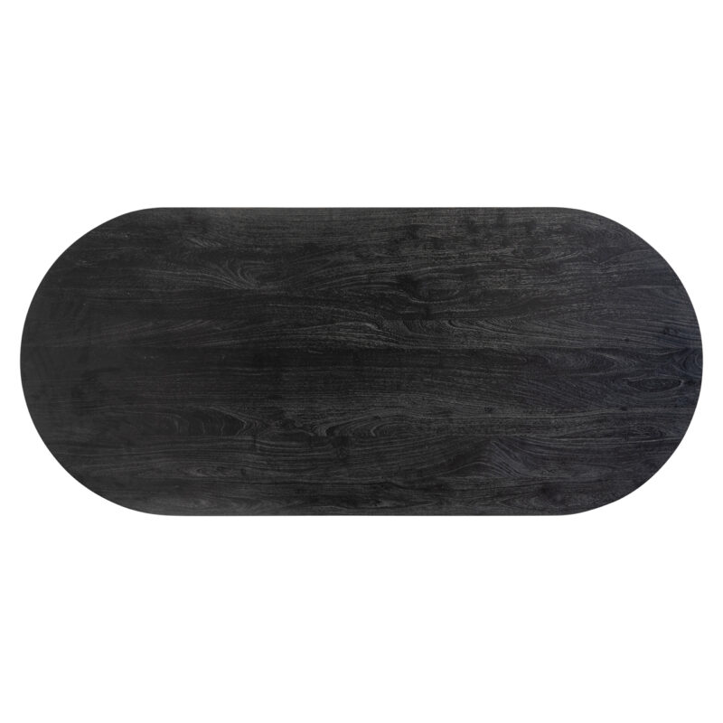 Eettafel Revelin black/gold 200