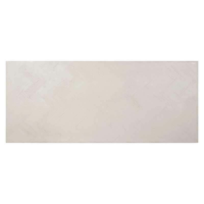 Whitebone eettafel, 100 cm diepte en 77 cm hoogte, goud-wit kleur