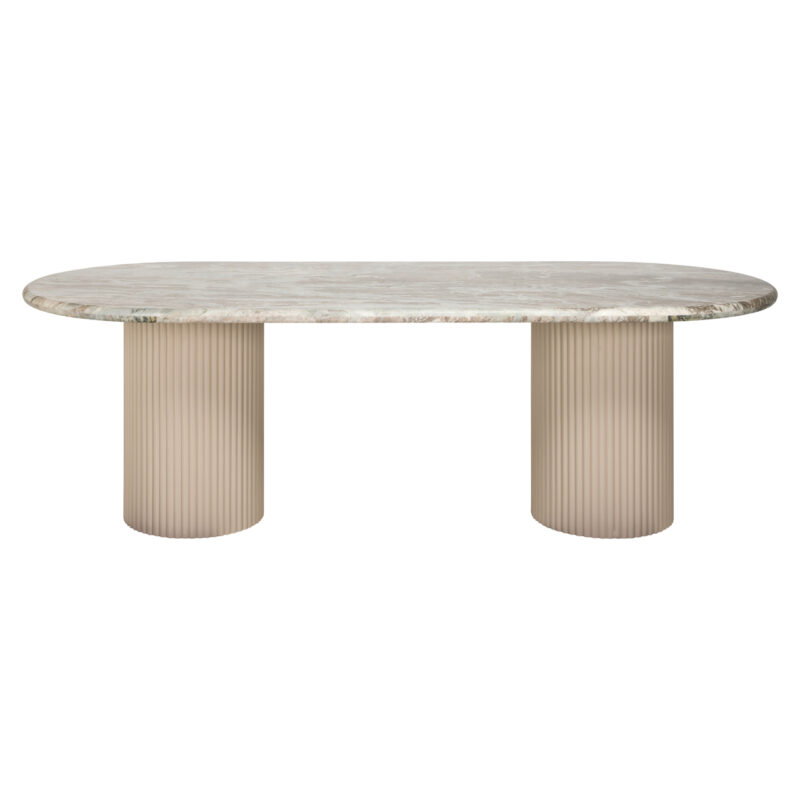 Eettafel Coronel Blush beige 240 in interieur, eetkamer