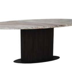 Eettafel Rashford Blush beige oval 200