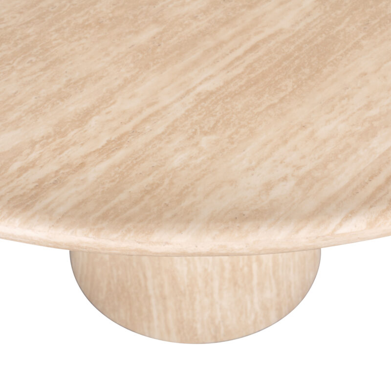 Perspectief van Eettafel Fictus beige, breedte 140 cm