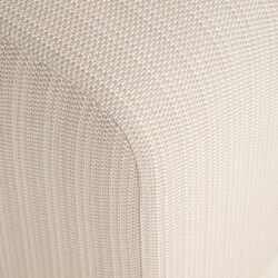 Hoogte outdoor eetkamerstoel Riva beige, handgemaakt, 81 cm