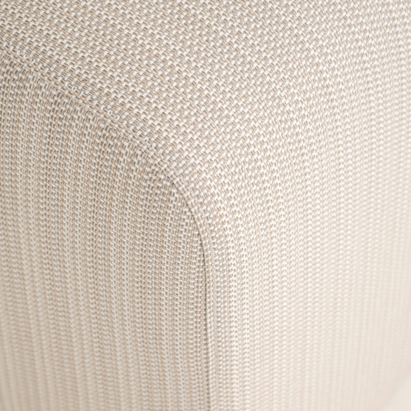 Hoogte outdoor eetkamerstoel Riva beige, handgemaakt, 81 cm