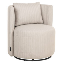 Outdoor eetkamerstoel Marlin beige swivel