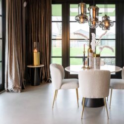 Degas eettafel wit, detail van de poten