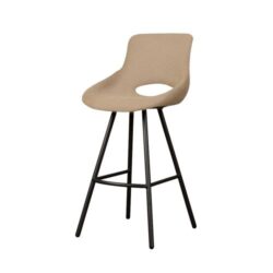 Detail van lichtbruine stof op Campo barstoel