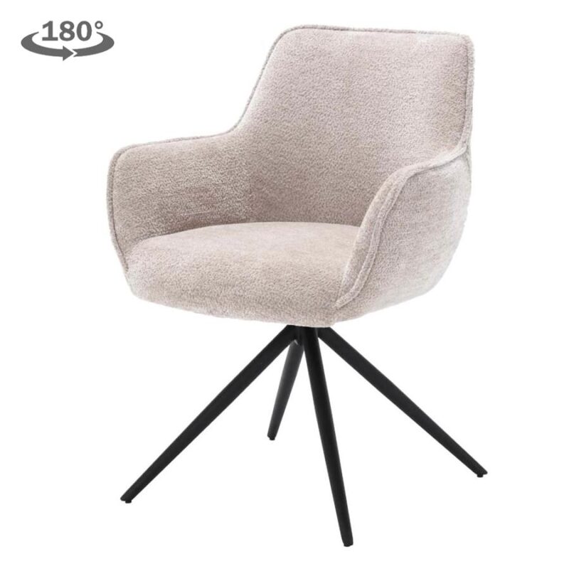 Draaibaar armleuning van Fondo armstoel in beige kleur