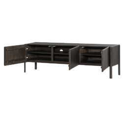 Amalfi TV-meubel basalt 180 cm in interieur, landelijk modern, bruin