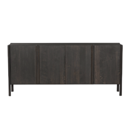 Textuur van de Amalfi dressoir in bruin basalt, landelijk modern stijl