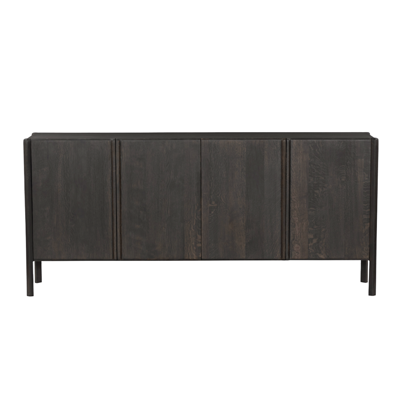 Textuur van de Amalfi dressoir in bruin basalt, landelijk modern stijl