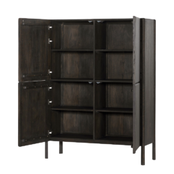 Textuur van de bruine basalt van de Amalfi opbergkast