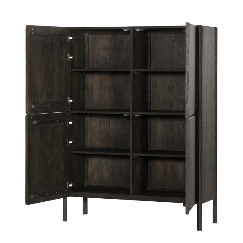 Textuur van de bruine basalt van de Amalfi opbergkast