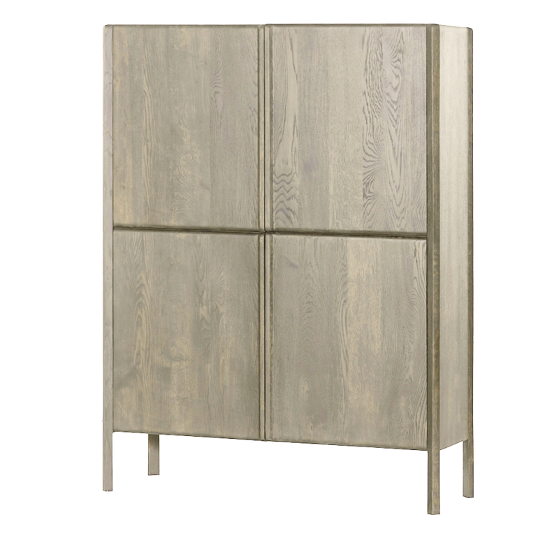 Amalfi Opbergkast white wash 120 cm