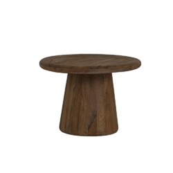 Detail van de bruine textuur van de Asti bijzettafel