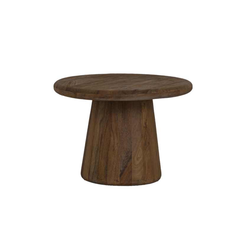 Detail van de bruine textuur van de Asti bijzettafel