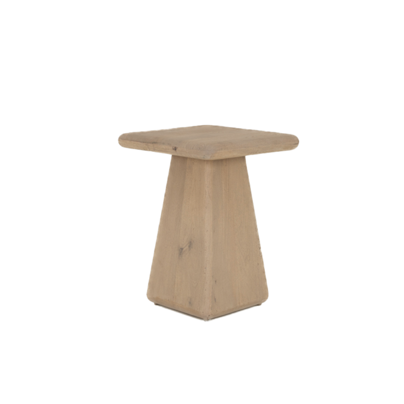 Asti Bijzettafel vierkant naturel 40 cm