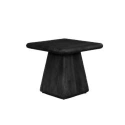 Asti Bijzettafel vierkant zwart 60 cm