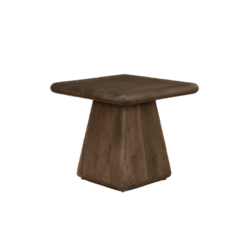 Asti Bijzettafel vierkant bruin 60 cm