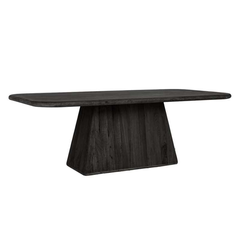 Asti eetkamertafel textuur zwart 220 cm